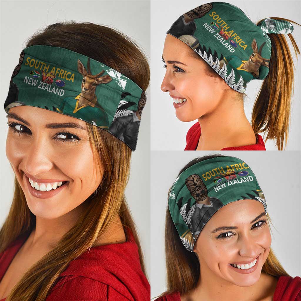New Zealand South Africa Rugby Neck Gaiter Springboks Kente All Black Maori Together LT14 - Polynesian Pride
