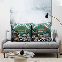 New Zealand South Africa Rugby Pillow Cover Springboks Kente All Black Maori Together LT14 - Polynesian Pride