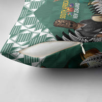 New Zealand South Africa Rugby Pillow Cover Springboks Kente All Black Maori Together LT14 - Polynesian Pride