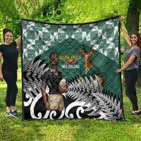 New Zealand South Africa Rugby Quilt Springboks Kente All Black Maori Together LT14 - Polynesian Pride