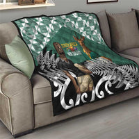 New Zealand South Africa Rugby Quilt Springboks Kente All Black Maori Together LT14 - Polynesian Pride