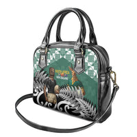 New Zealand South Africa Rugby Shoulder Handbag Springboks Kente All Black Maori Together LT14 - Polynesian Pride