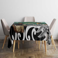 New Zealand South Africa Rugby Tablecloth Springboks Kente All Black Maori Together LT14 - Polynesian Pride