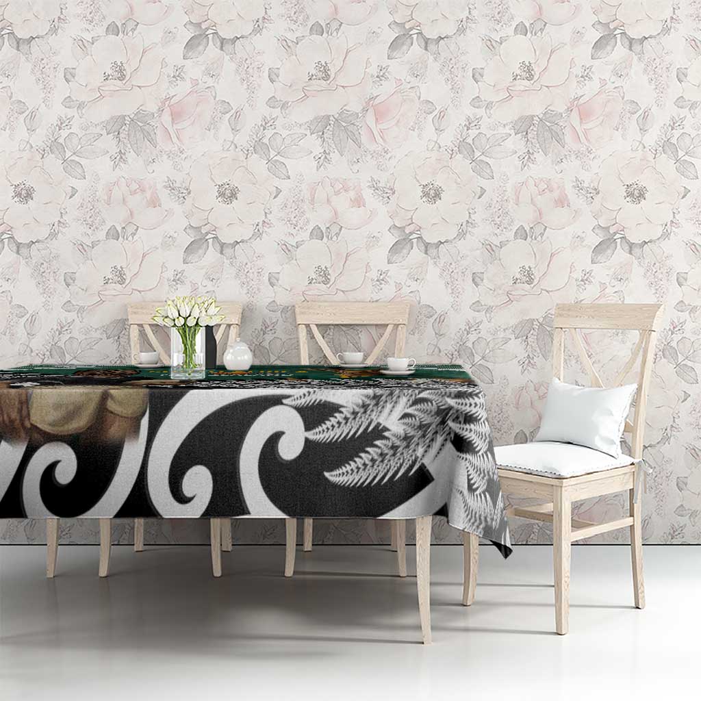 New Zealand South Africa Rugby Tablecloth Springboks Kente All Black Maori Together LT14 - Polynesian Pride