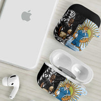 New Zealand Argentina Rugby AirPods Case 2025 Los Pumas All Black Together LT14 - Polynesian Pride