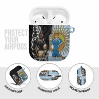 New Zealand Argentina Rugby AirPods Case 2025 Los Pumas All Black Together LT14 - Polynesian Pride
