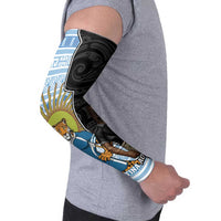 New Zealand Argentina Rugby Arm Sleeves 2025 Los Pumas All Black Together LT14 - Polynesian Pride