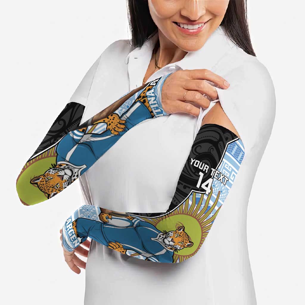 New Zealand Argentina Rugby Arm Sleeves 2025 Los Pumas All Black Together LT14 - Polynesian Pride