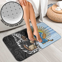 New Zealand Argentina Rugby Bathroom Set 2025 Los Pumas All Black Together LT14 - Polynesian Pride