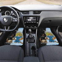 New Zealand Argentina Rugby Car Mats 2025 Los Pumas All Black Together LT14 Set 2pcs - Front Black - Polynesian Pride