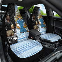 New Zealand Argentina Rugby Car Seat Cover 2025 Los Pumas All Black Together LT14 One Size Black - Polynesian Pride