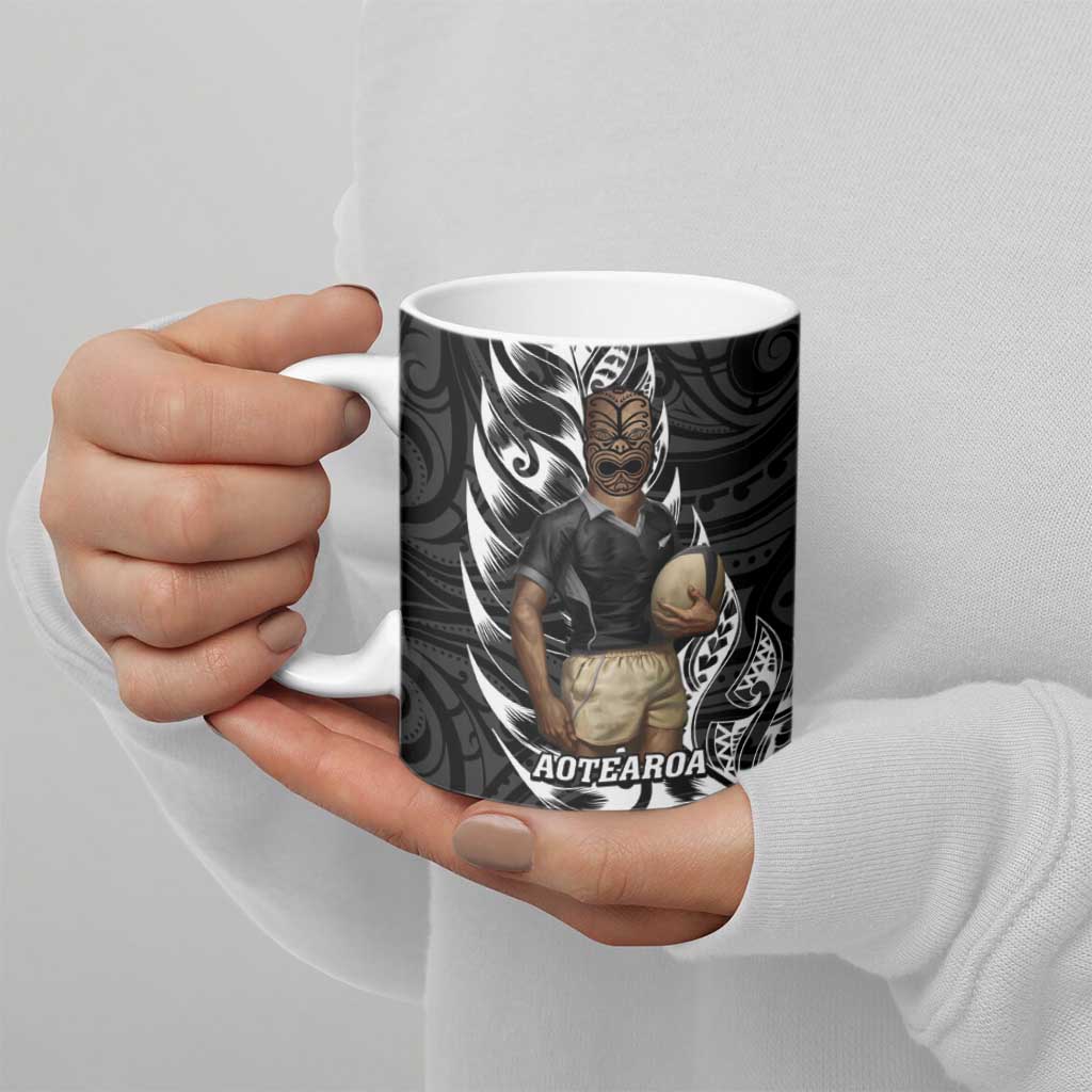 New Zealand Argentina Rugby Ceramic Mug 2025 Los Pumas All Black Together - Polynesian Pride