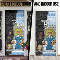 New Zealand Argentina Rugby Door Cover 2025 Los Pumas All Black Together LT14 - Polynesian Pride