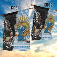 New Zealand Argentina Rugby Garden Flag 2025 Los Pumas All Black Together LT14 - Polynesian Pride