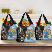 New Zealand Argentina Rugby Grocery Bag 2025 Los Pumas All Black Together LT14 3-pack One Size Black - Polynesian Pride