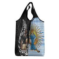 New Zealand Argentina Rugby Grocery Bag 2025 Los Pumas All Black Together LT14 - Polynesian Pride