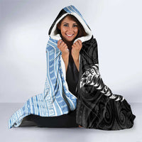 New Zealand Argentina Rugby Hooded Blanket 2025 Los Pumas All Black Together LT14 - Polynesian Pride