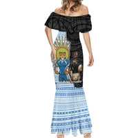 New Zealand Argentina Rugby Custom Mermaid Dress 2025 Los Pumas All Black Together LT14 - Polynesian Pride
