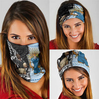 New Zealand Argentina Rugby Neck Gaiter 2025 Los Pumas All Black Together LT14 - Polynesian Pride
