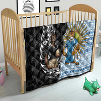 New Zealand Argentina Rugby Quilt 2025 Los Pumas All Black Together LT14 - Polynesian Pride