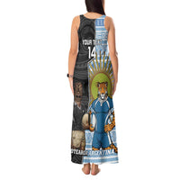 New Zealand Argentina Rugby Custom Tank Maxi Dress 2025 Los Pumas All Black Together LT14 - Polynesian Pride