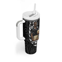 New Zealand Argentina Rugby Tumbler With Handle 2025 Los Pumas All Black Together LT14 - Polynesian Pride