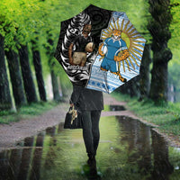 New Zealand Argentina Rugby Umbrella 2025 Los Pumas All Black Together LT14 - Polynesian Pride