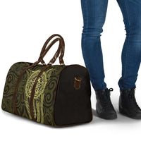New Zealand Skull Darts Travel Bag Aotearoa Maori Chest Tattoo Stylized Gold LT14 - Polynesian Pride