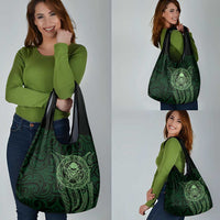 New Zealand Skull Darts Grocery Bag Aotearoa Maori Chest Tattoo Stylized Green LT14 - Polynesian Pride