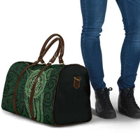 New Zealand Skull Darts Travel Bag Aotearoa Maori Chest Tattoo Stylized Green LT14 - Polynesian Pride