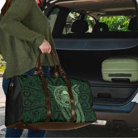New Zealand Skull Darts Travel Bag Aotearoa Maori Chest Tattoo Stylized Green LT14 - Polynesian Pride