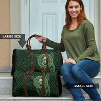 New Zealand Skull Darts Travel Bag Aotearoa Maori Chest Tattoo Stylized Green LT14 - Polynesian Pride
