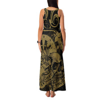 New Zealand Darts Family Matching Tank Maxi Dress and Hawaiian Shirt Skull In Dart We Trust Maori Pattern LT14 - Polynesian Pride
