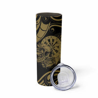 New Zealand Darts Skinny Tumbler Skull In Dart We Trust Maori Pattern LT14 - Polynesian Pride