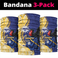 Nauru Angam Day Neck Gaiter Naoero Frigatebird With Flag Proud