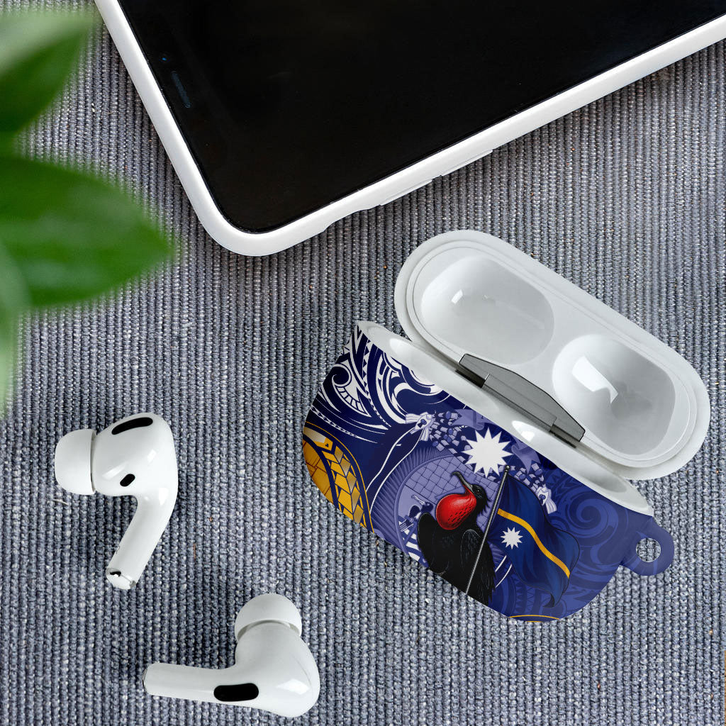 Magnificent Frigatebird Nauru AirPods Case Pandanus Weaving Polynesian Pattern