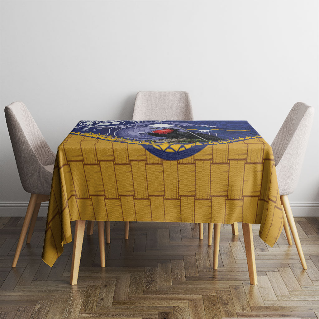 Magnificent Frigatebird Nauru Tablecloth Pandanus Weaving Polynesian Pattern