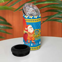 Tuvalu Christmas 4 in 1 Can Cooler Tumbler Cute Santa Manuia te Kilisimasi LT14 - Polynesian Pride