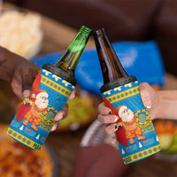 Tuvalu Christmas 4 in 1 Can Cooler Tumbler Cute Santa Manuia te Kilisimasi LT14 - Polynesian Pride