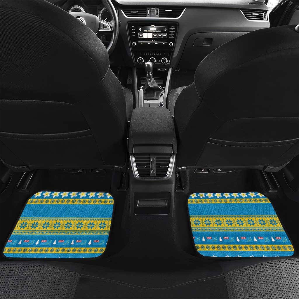Tuvalu Christmas Car Mats Cute Santa Manuia te Kilisimasi - Polynesian Pride