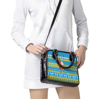 Tuvalu Christmas Shoulder Handbag Cute Santa Manuia te Kilisimasi - Polynesian Pride