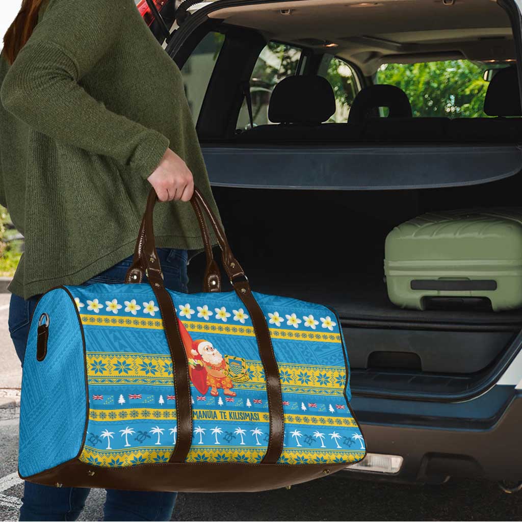 Tuvalu Christmas Travel Bag Cute Santa Manuia te Kilisimasi - Polynesian Pride