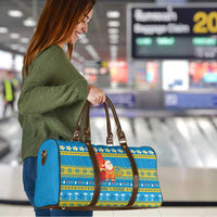 Tuvalu Christmas Travel Bag Cute Santa Manuia te Kilisimasi - Polynesian Pride