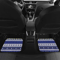 Nauru Christmas Car Mats Cute Santa Coat Of Arms Merry Xmas - Polynesian Pride