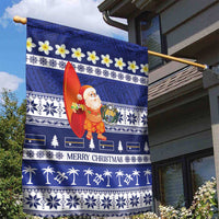 Nauru Christmas Garden Flag Cute Santa Coat Of Arms Merry Xmas LT14 - Polynesian Pride