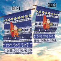 Nauru Christmas Garden Flag Cute Santa Coat Of Arms Merry Xmas LT14 - Polynesian Pride