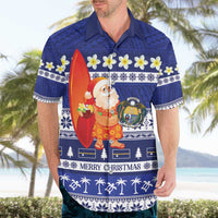 Nauru Christmas Hawaiian Shirt Cute Santa Coat Of Arms Merry Xmas LT14 - Polynesian Pride
