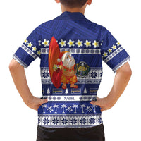 Nauru Christmas Hawaiian Shirt Cute Santa Coat Of Arms Merry Xmas LT14 - Polynesian Pride