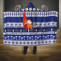 Nauru Christmas Hooded Blanket Cute Santa Coat Of Arms Merry Xmas LT14 - Polynesian Pride