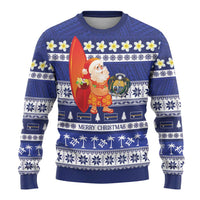 Nauru Christmas Ugly Christmas Sweater Cute Santa Coat Of Arms Merry Xmas LT14 - Polynesian Pride